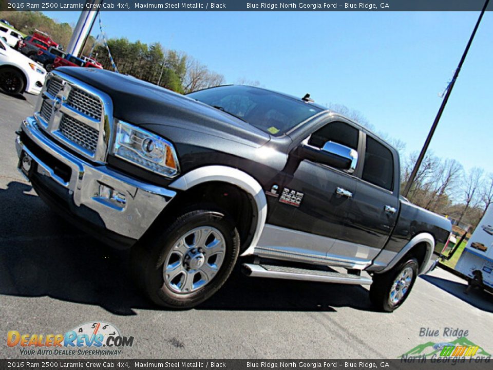 2016 Ram 2500 Laramie Crew Cab 4x4 Maximum Steel Metallic / Black Photo #26