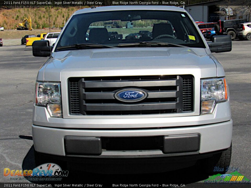 2011 Ford F150 XLT SuperCab Ingot Silver Metallic / Steel Gray Photo #8