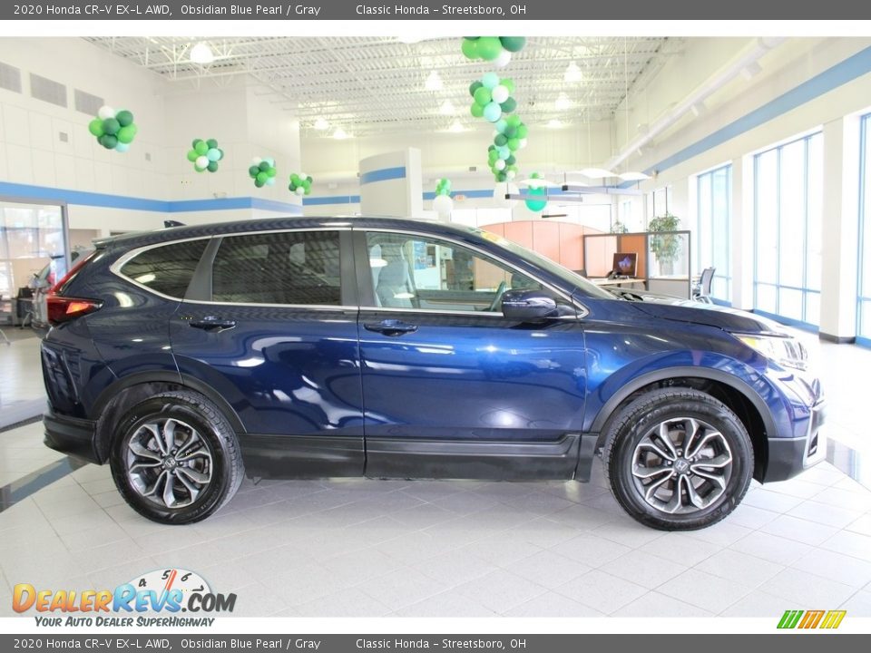 Obsidian Blue Pearl 2020 Honda CR-V EX-L AWD Photo #4