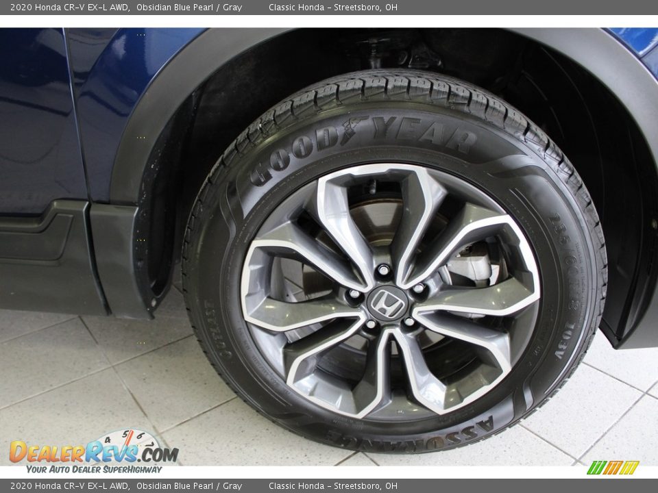 2020 Honda CR-V EX-L AWD Obsidian Blue Pearl / Gray Photo #5