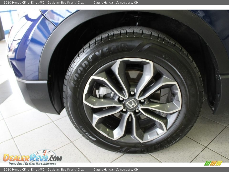 2020 Honda CR-V EX-L AWD Obsidian Blue Pearl / Gray Photo #12
