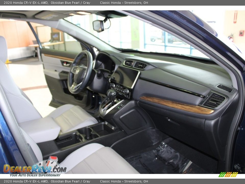 2020 Honda CR-V EX-L AWD Obsidian Blue Pearl / Gray Photo #15
