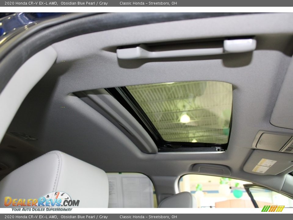 2020 Honda CR-V EX-L AWD Obsidian Blue Pearl / Gray Photo #17