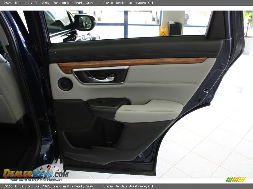 2020 Honda CR-V EX-L AWD Obsidian Blue Pearl / Gray Photo #18