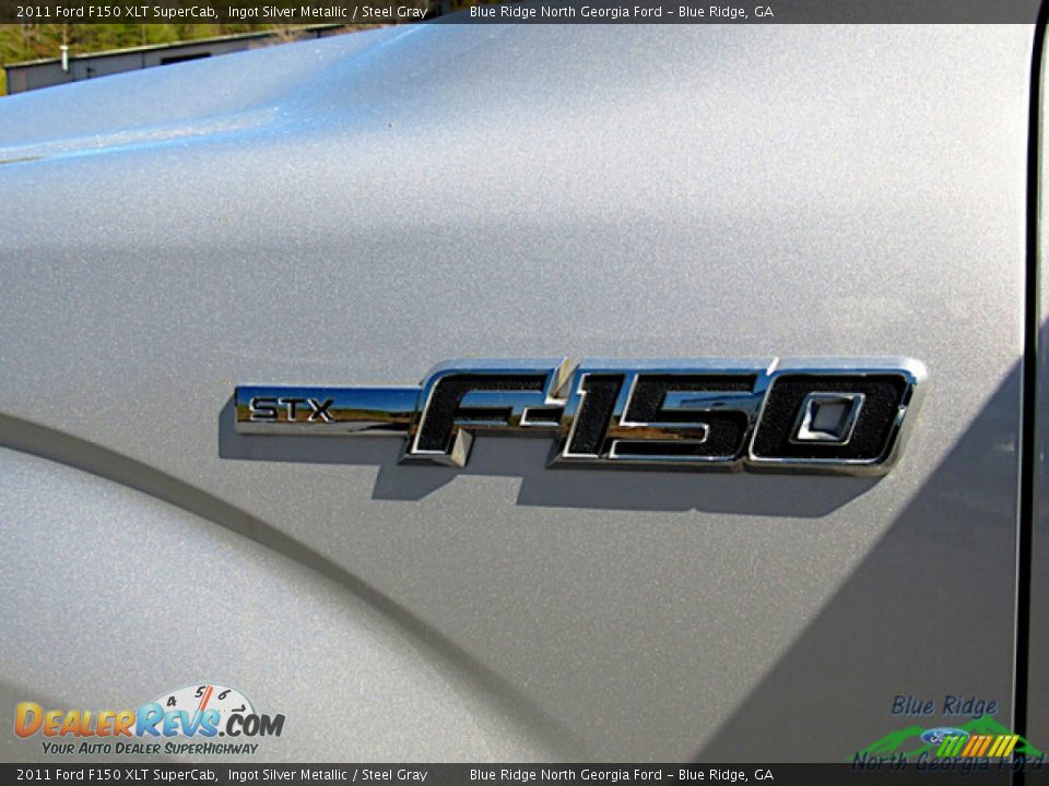 2011 Ford F150 XLT SuperCab Ingot Silver Metallic / Steel Gray Photo #27