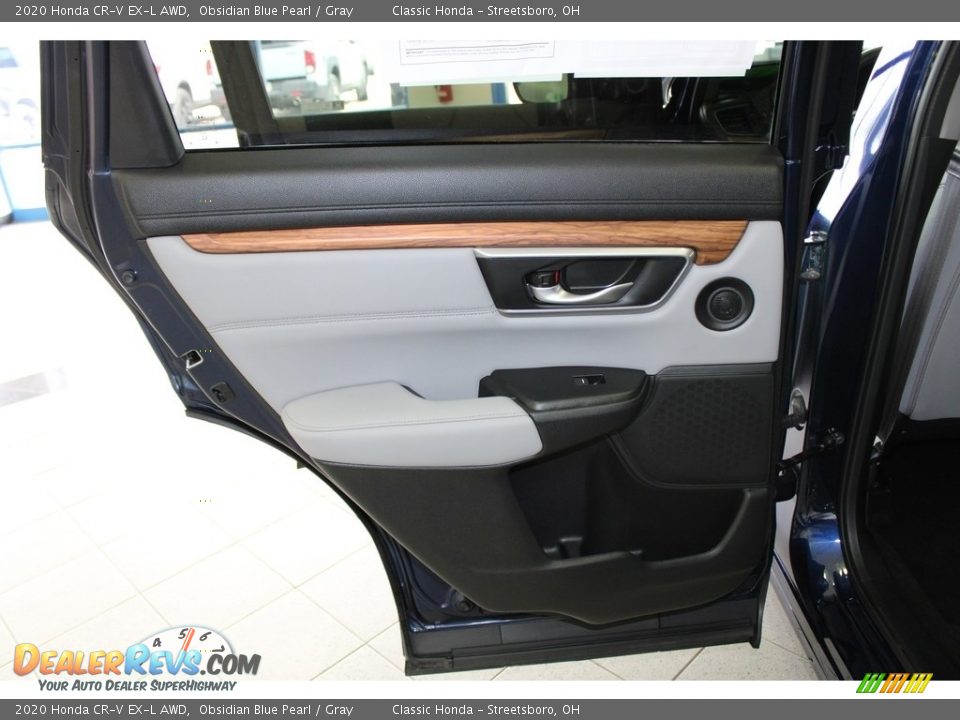 2020 Honda CR-V EX-L AWD Obsidian Blue Pearl / Gray Photo #23