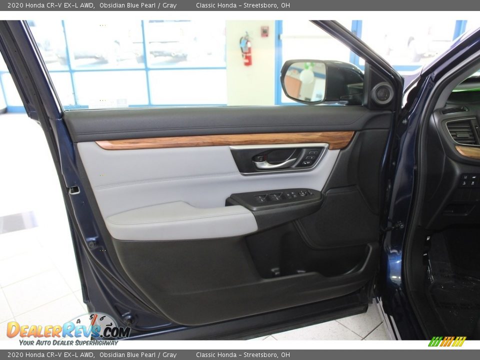 2020 Honda CR-V EX-L AWD Obsidian Blue Pearl / Gray Photo #26