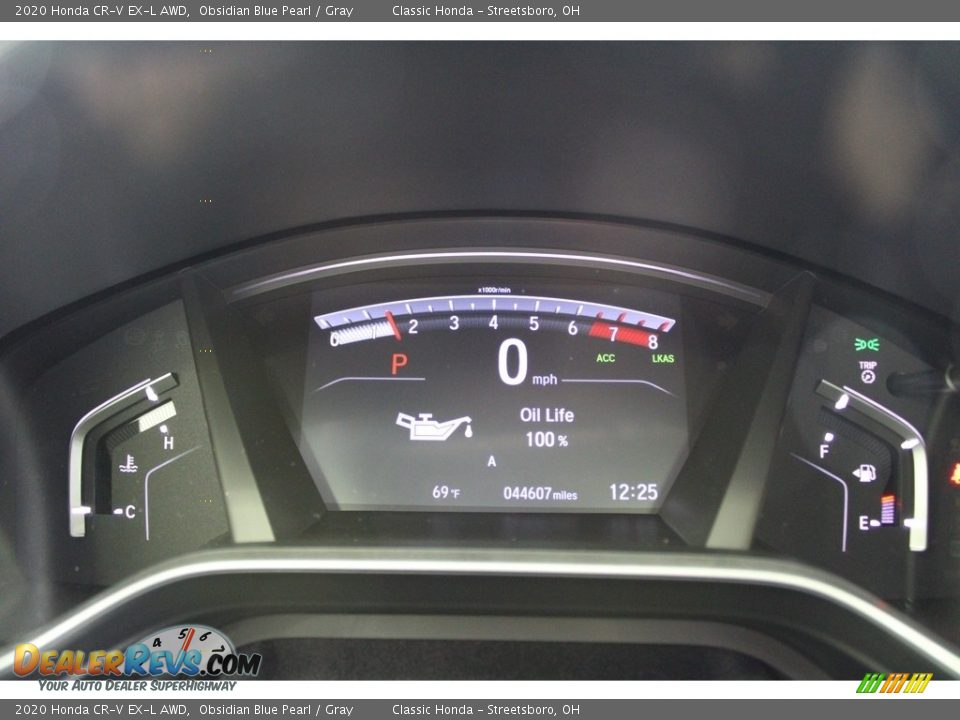 2020 Honda CR-V EX-L AWD Obsidian Blue Pearl / Gray Photo #33