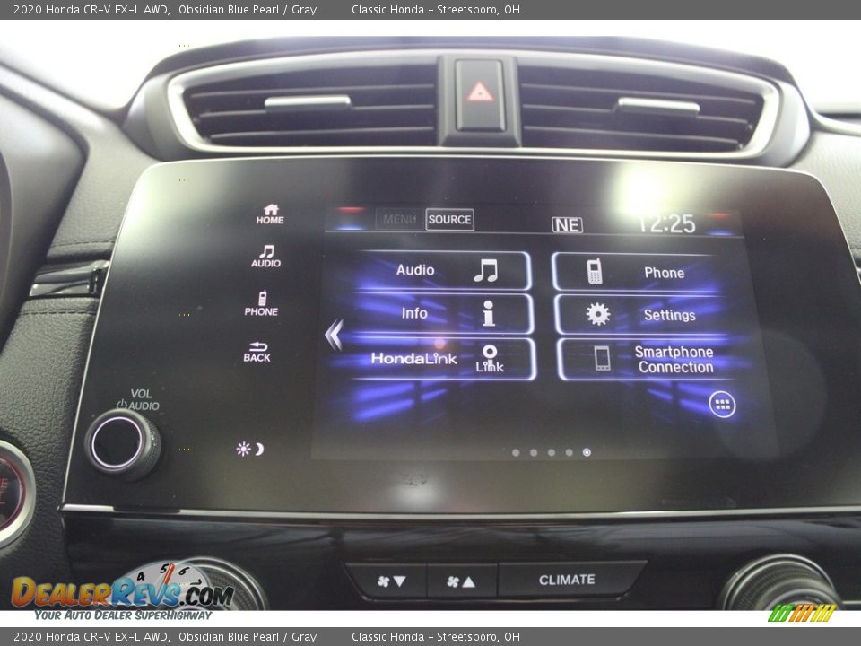 2020 Honda CR-V EX-L AWD Obsidian Blue Pearl / Gray Photo #36