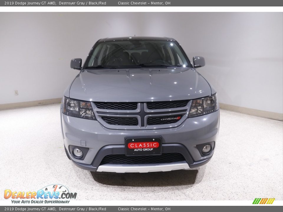 2019 Dodge Journey GT AWD Destroyer Gray / Black/Red Photo #2