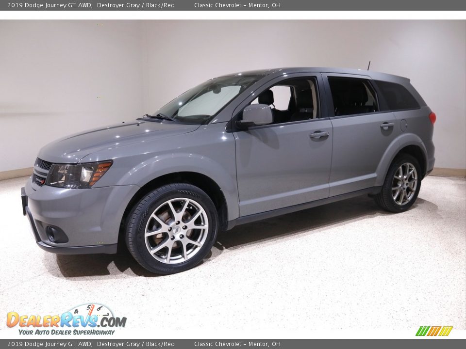 2019 Dodge Journey GT AWD Destroyer Gray / Black/Red Photo #3