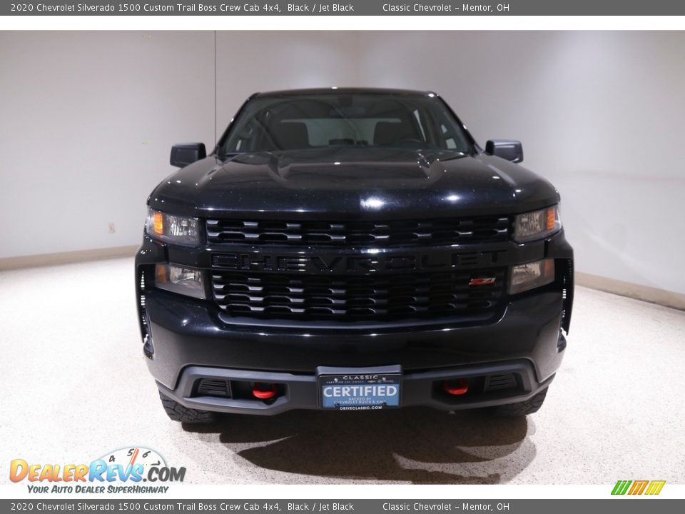 2020 Chevrolet Silverado 1500 Custom Trail Boss Crew Cab 4x4 Black / Jet Black Photo #2