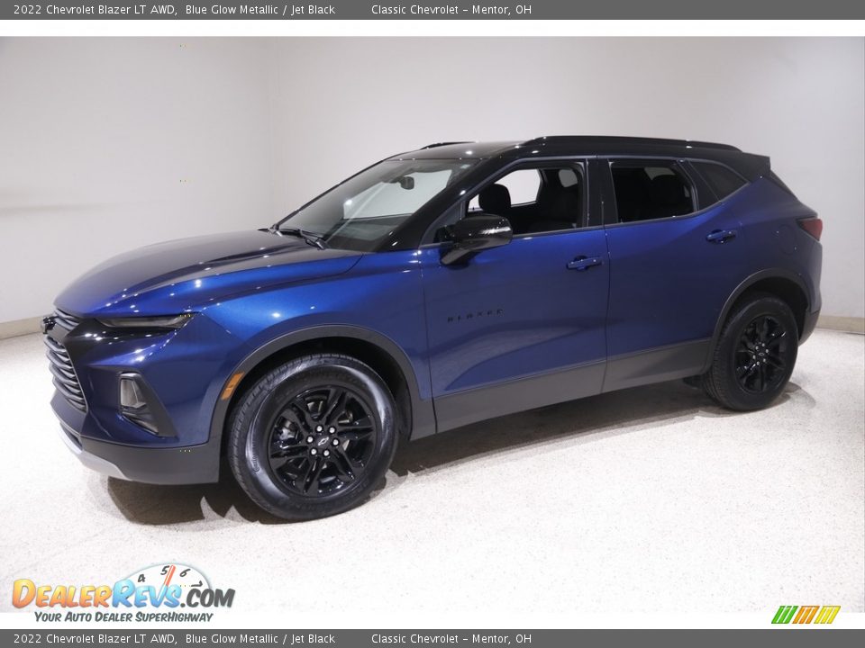 2022 Chevrolet Blazer LT AWD Blue Glow Metallic / Jet Black Photo #3