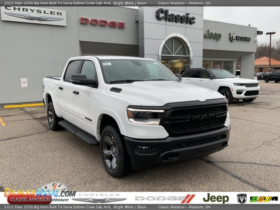 2023 Ram 1500 Big Horn Built To Serve Edition Crew Cab 4x4 Bright White / Black Photo #1