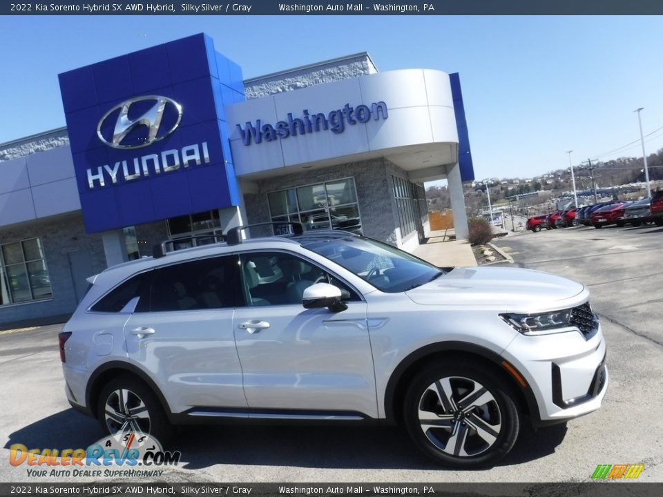 2022 Kia Sorento Hybrid SX AWD Hybrid Silky Silver / Gray Photo #2