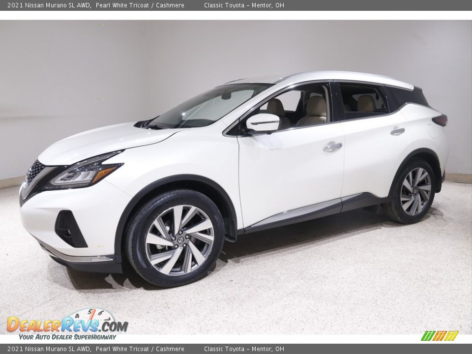2021 Nissan Murano SL AWD Pearl White Tricoat / Cashmere Photo #3
