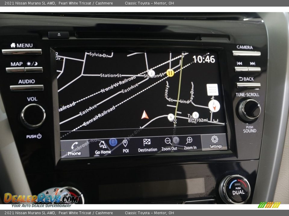 2021 Nissan Murano SL AWD Pearl White Tricoat / Cashmere Photo #10