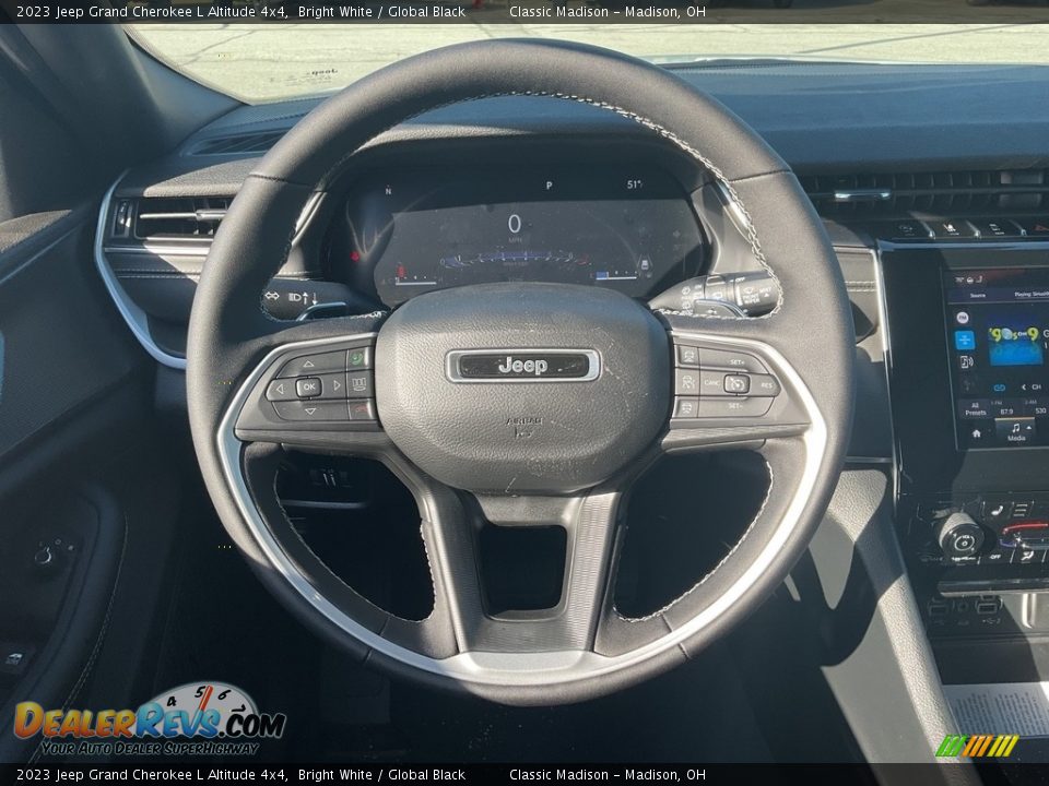 2023 Jeep Grand Cherokee L Altitude 4x4 Bright White / Global Black Photo #6