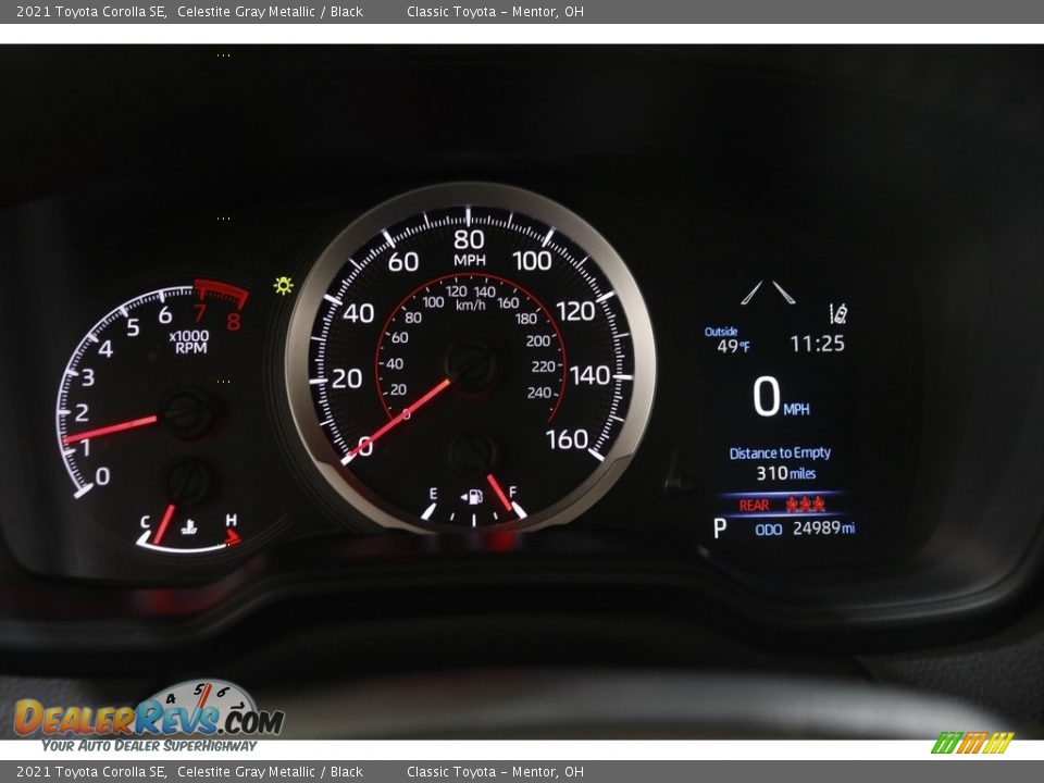 2021 Toyota Corolla SE Celestite Gray Metallic / Black Photo #8