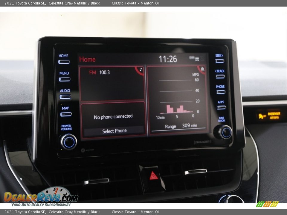 2021 Toyota Corolla SE Celestite Gray Metallic / Black Photo #10