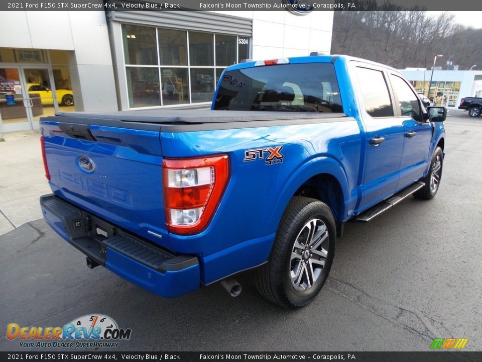 2021 Ford F150 STX SuperCrew 4x4 Velocity Blue / Black Photo #2