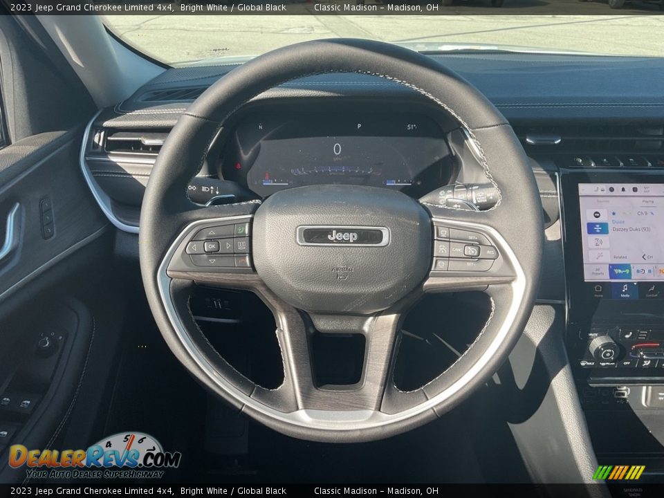 2023 Jeep Grand Cherokee Limited 4x4 Bright White / Global Black Photo #5