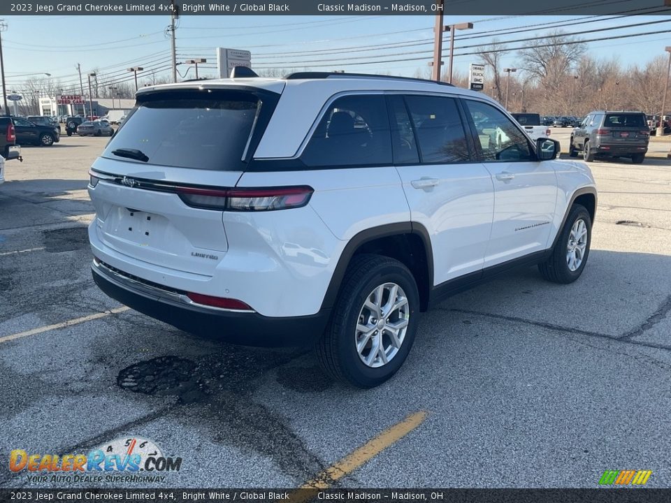 2023 Jeep Grand Cherokee Limited 4x4 Bright White / Global Black Photo #8