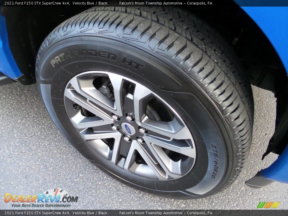 2021 Ford F150 STX SuperCrew 4x4 Velocity Blue / Black Photo #10
