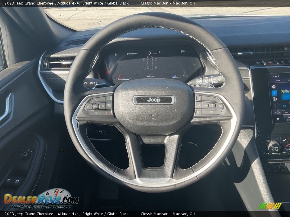 2023 Jeep Grand Cherokee L Altitude 4x4 Bright White / Global Black Photo #6