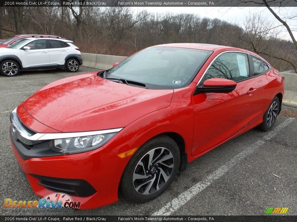 Front 3/4 View of 2016 Honda Civic LX-P Coupe Photo #1
