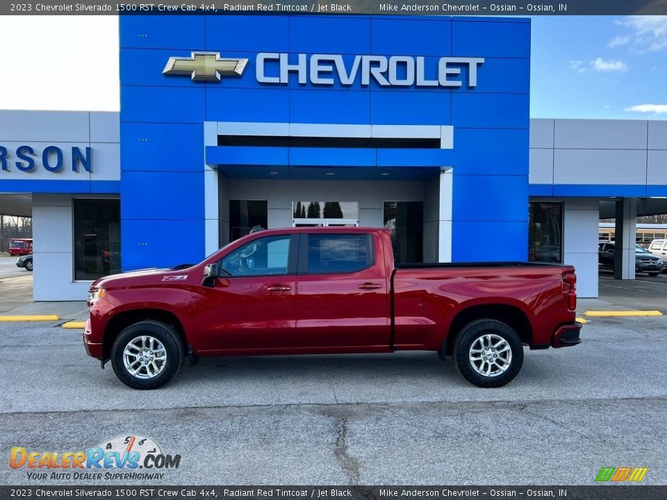 2023 Chevrolet Silverado 1500 RST Crew Cab 4x4 Radiant Red Tintcoat / Jet Black Photo #1