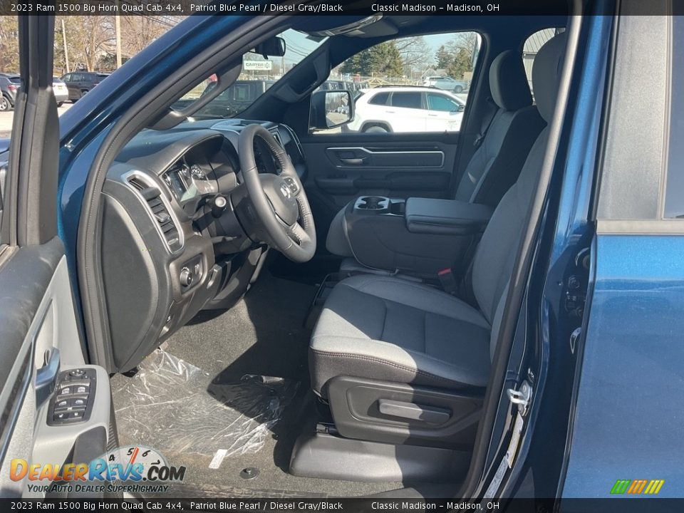 2023 Ram 1500 Big Horn Quad Cab 4x4 Patriot Blue Pearl / Diesel Gray/Black Photo #2