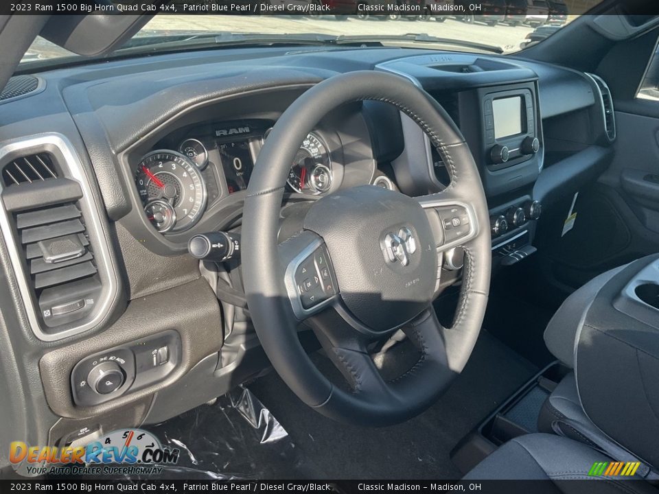 2023 Ram 1500 Big Horn Quad Cab 4x4 Patriot Blue Pearl / Diesel Gray/Black Photo #4
