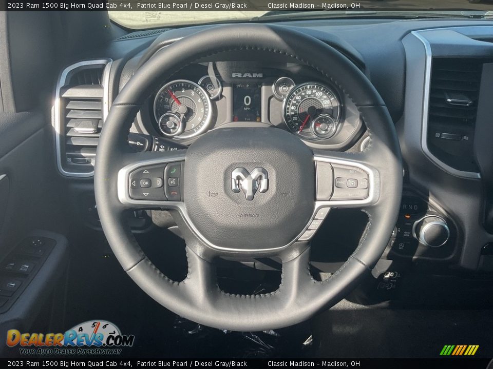 2023 Ram 1500 Big Horn Quad Cab 4x4 Patriot Blue Pearl / Diesel Gray/Black Photo #5