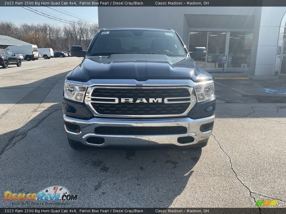 2023 Ram 1500 Big Horn Quad Cab 4x4 Patriot Blue Pearl / Diesel Gray/Black Photo #10