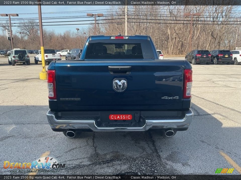 2023 Ram 1500 Big Horn Quad Cab 4x4 Patriot Blue Pearl / Diesel Gray/Black Photo #11