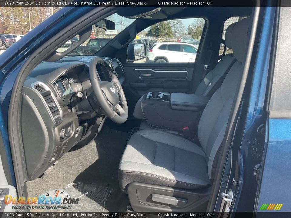2023 Ram 1500 Big Horn Quad Cab 4x4 Patriot Blue Pearl / Diesel Gray/Black Photo #2