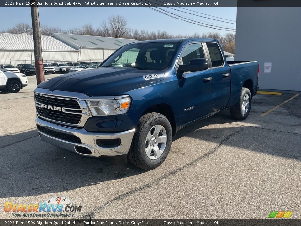 2023 Ram 1500 Big Horn Quad Cab 4x4 Patriot Blue Pearl / Diesel Gray/Black Photo #7
