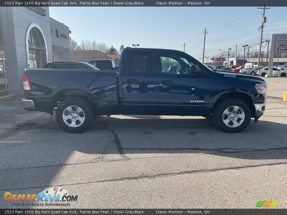 2023 Ram 1500 Big Horn Quad Cab 4x4 Patriot Blue Pearl / Diesel Gray/Black Photo #9