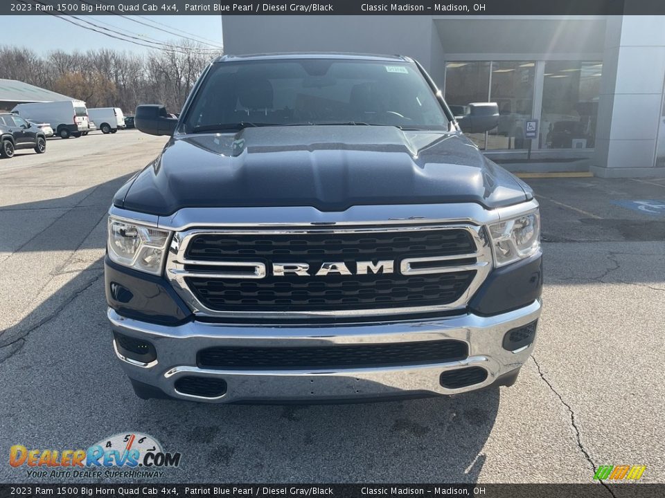 2023 Ram 1500 Big Horn Quad Cab 4x4 Patriot Blue Pearl / Diesel Gray/Black Photo #10