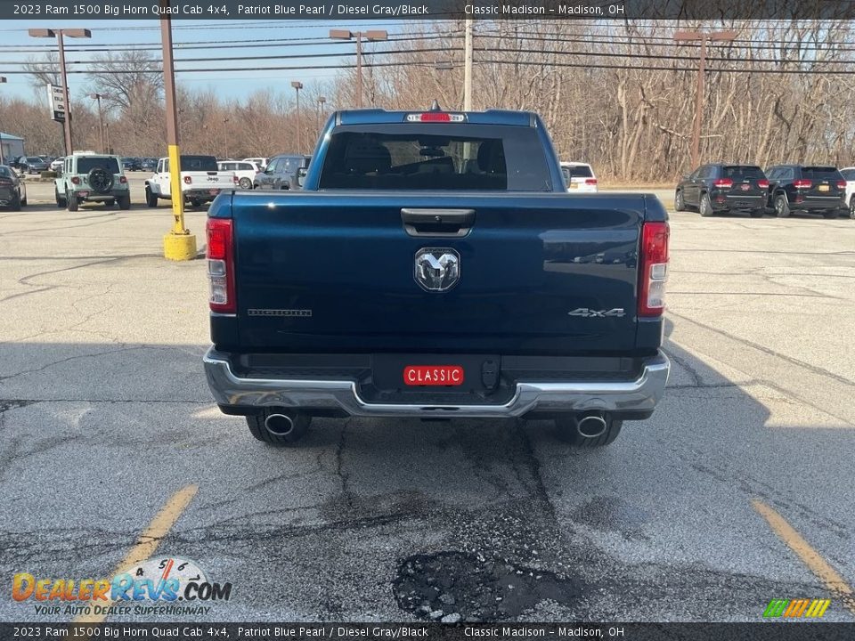 2023 Ram 1500 Big Horn Quad Cab 4x4 Patriot Blue Pearl / Diesel Gray/Black Photo #11