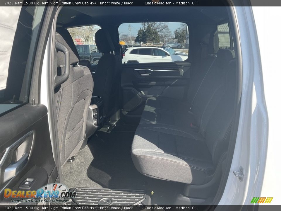 2023 Ram 1500 Big Horn Night Edition Crew Cab 4x4 Bright White / Black Photo #3