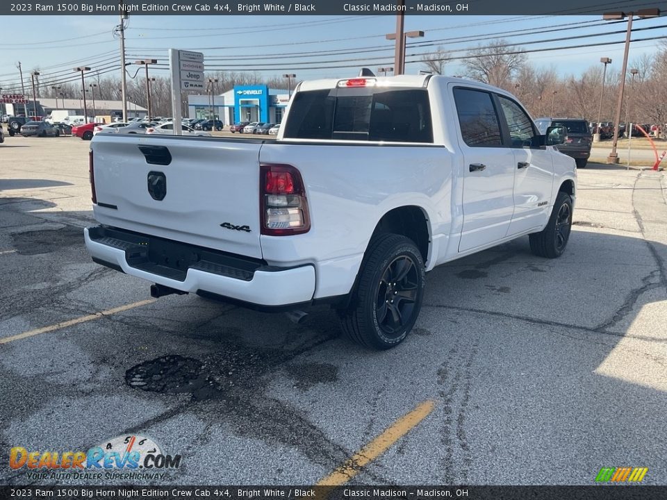 2023 Ram 1500 Big Horn Night Edition Crew Cab 4x4 Bright White / Black Photo #8