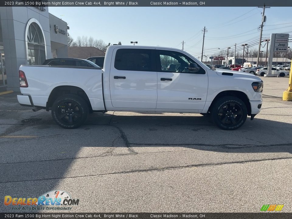 2023 Ram 1500 Big Horn Night Edition Crew Cab 4x4 Bright White / Black Photo #9