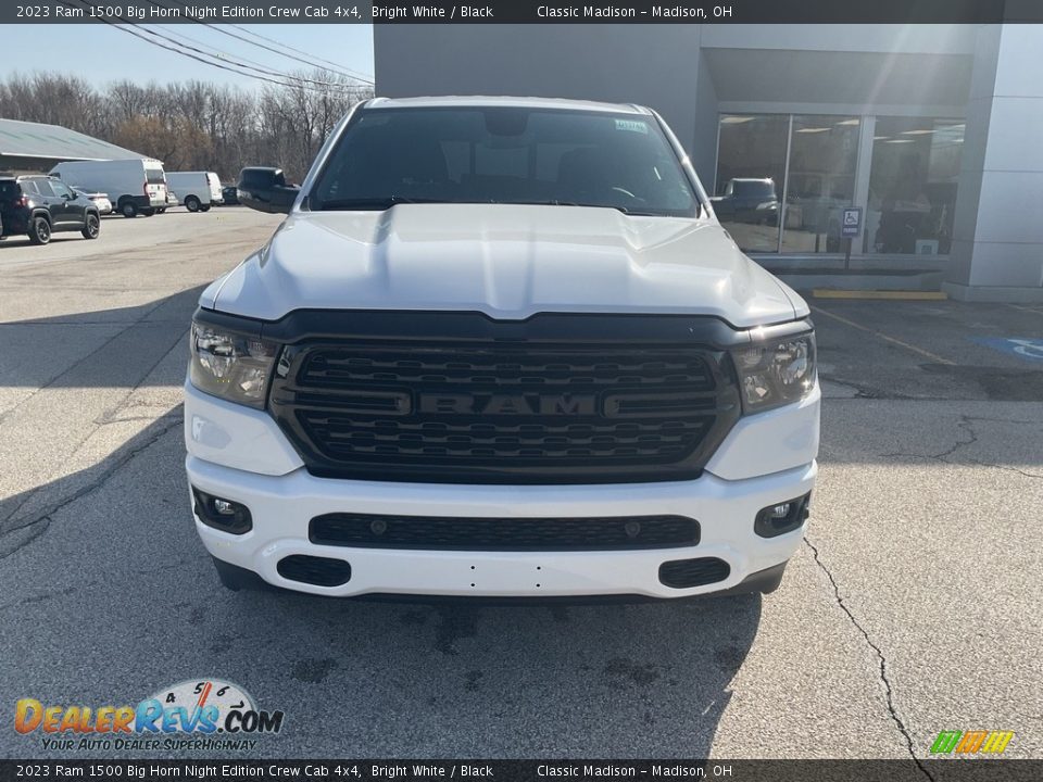 2023 Ram 1500 Big Horn Night Edition Crew Cab 4x4 Bright White / Black Photo #10