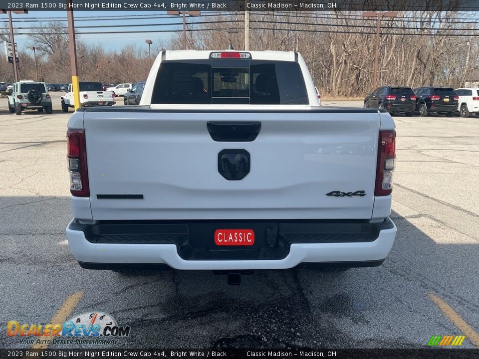 2023 Ram 1500 Big Horn Night Edition Crew Cab 4x4 Bright White / Black Photo #11
