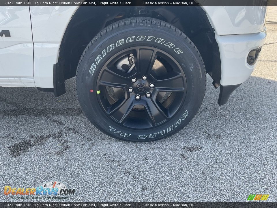 2023 Ram 1500 Big Horn Night Edition Crew Cab 4x4 Bright White / Black Photo #13