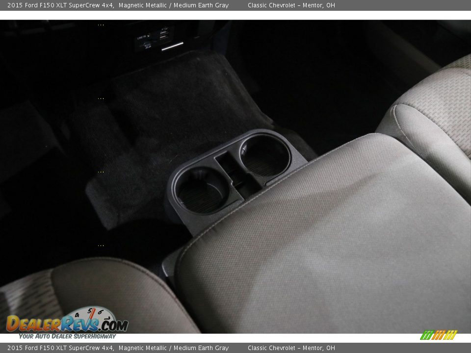 2015 Ford F150 XLT SuperCrew 4x4 Magnetic Metallic / Medium Earth Gray Photo #15