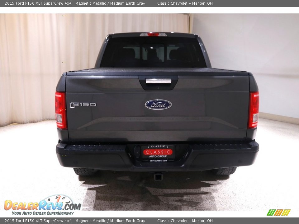 2015 Ford F150 XLT SuperCrew 4x4 Magnetic Metallic / Medium Earth Gray Photo #19