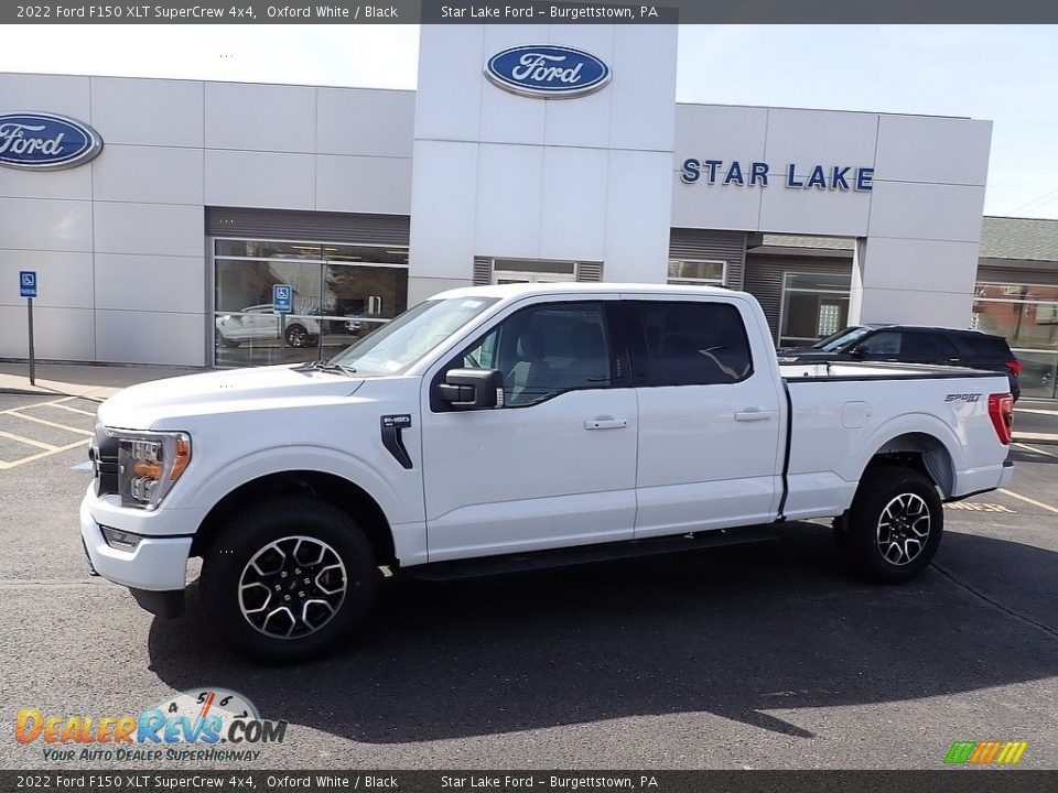 2022 Ford F150 XLT SuperCrew 4x4 Oxford White / Black Photo #1